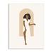 Stupell Industries Abstract Female in Archway Soft Minimal Earth Tones by Yuyu Pont - Wrapped Canvas Graphic Art Canvas in White | Wayfair