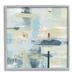 Stupell Industries Abstract Stroke Collage Blue Beige Woven Pattern by Susan Jill - Painting Canvas in Blue/White | 24 H x 24 W x 1.5 D in | Wayfair