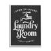 Stupell Industries Laundry Room Self-Service Vintage Faucette Illustration by Lettered & Lined - Advertisements Canvas in Black/White | Wayfair