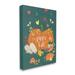 Stupell Industries Happy Fall Greeting Plump Orange Pumpkin Festive Moths by - Textual Art Canvas in Green | 20 H x 16 W x 2 D in | Wayfair