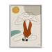 Stupell Industries Woman in Orange Swimsuit Abstract Beach Landscape by Birch&Ink - Wrapped Canvas Graphic Art Canvas in White | Wayfair