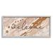 Stupell Industries Welcome Greeting Abstract Geode Pattern Warm Tones by Jennifer Ellory - Textual Art Canvas in Brown | Wayfair ai-678_gff_10x24