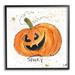 Stupell Industries Spooky Festive Pumpkin Jack-O-Lantern Splatter by Molly Susan Strong - Painting Canvas in Green | 12 H x 12 W x 1.5 D in | Wayfair