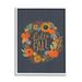 Stupell Industries Hello Fall Autumn Greeting Sunflower Pumpkin Wreath by - Textual Art Canvas in Orange | 20 H x 16 W x 2 D in | Wayfair