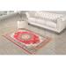 Red 156 x 0.5 in Area Rug - Bloomsbury Market Myers Oriental Machine Woven Area Rug, Synthetic | 156 W x 0.5 D in | Wayfair