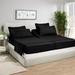 Eider & Ivory™ Milne Luxury Solid Color Microfiber Sheet Set Polyester in Black | Twin XL | Wayfair 7398507156B5413C83F9A6EFCF714EF1