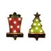 The Holiday Aisle® Adysen 2 Piece Marquee Tree & Gift Box Stocking Holder Set | 7.48 H x 4.92 W in | Wayfair 9A1767877E624A72AAE6338254F2A7A9