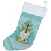 The Holiday Aisle® German Langshan Chicken Christmas Stocking Polyester in Blue | 18 H x 13.5 W in | Wayfair F2458723304B40AD97BCBB68FCD63A89