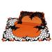 The Holiday Aisle® Aeilt Witch Embroidered Cutwork Halloween 20" Placemat Polyester in Black/Gray/Orange | 20 W x 14 D in | Wayfair