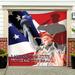 The Holiday Aisle® US Military Liberty Garage Door Mural Polyester in Blue/Red | 84 H x 96 W x 1 D in | Wayfair DB120CF3BC284326B3C6CFE5AD308BE4