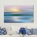 Highland Dunes Foster 'Early Morning Zuma Beach' Acrylic Painting Print on Wrapped Canvas in White | 36 H x 60 W x 1.5 D in | Wayfair