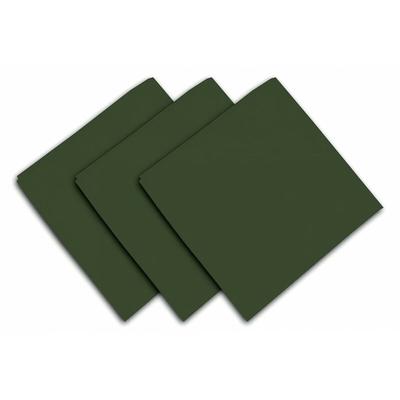 Soleil D Ocre - Lot de 3 serviettes en coton 45x45 cm panama vert, par Soleil d'Ocre - Vert