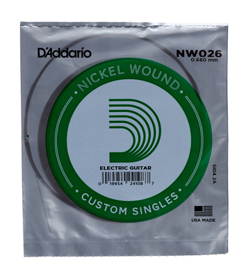 Daddario NW026 Einzelsaite für E-Gitarre