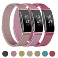 Bracelet magnétique milanais en métal pour Fitbit pour montre intelligente Fitbit Inspire Correa