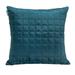 Parkland Collection Marrisa Transitional Quilted Teal Throw Pillow