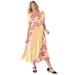 Plus Size Women's Rose Garden Maxi Dress by Woman Within in Banana Pretty Rose (Size 22 W)