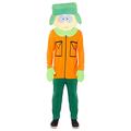 Amscan - Erwachsenenkostüm Kyle aus South Park, Fleece-Jumpsuit mit angenähten Fäustlingen, Maske, Serie, Motto-Party, Karneval, Fasching