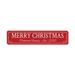 Lizton Sign Shop, Inc Merry Christmas Custom Aluminum Sign Metal in Red | 6 H x 24 W x 0.06 D in | Wayfair 2-A624