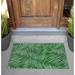 Freeport Park® Ivery Palm Play Non-Slip Outdoor Door Mat Synthetics in Green | Rectangle 1'6" x 2'6" | Wayfair E6A9C82BD4F242749B346CE2E1C6303F