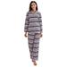 East Urban Home RH Cotton Pajama Set Sleepwear Womens Printed Flannel Long Sleeve Night RHW2790 100% Cotton | 34 H x 44 W in | Wayfair