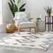 White 63 x 47 x 1.2 in Area Rug - Well Woven kids Nala Moselle Moroccan Vintage Ivory/Brown/Blue Fringed Plush Pile Area Rug | Wayfair NAL-32-4