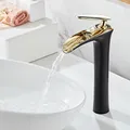 Mitigeur de lavabo à poignée unique robinets de lavabo cascade de salle de bains robinet de bain