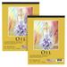 2 Pack of 9 x 12 Premium Heavy-Weight Oil Painting Paper Pad 90lbs (190gsm) 15-Sheets