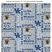 University of Kentucky Fleece Fabric with Verbaige Pattern-Sold by the Yard