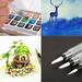 Takeoutsome 3PC Refillable Pilot Water Brush Ink Pen Painting Watercolor Drawing Pen