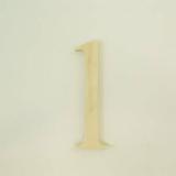 Package of 1 8 Inch X 1/2 Baltic Birch 1 Plywood Numbers In The Times New Roman Font | Thick For Art & Craft Project Made in USA