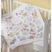 Bucilla Stamped Cross Stitch Kit Matching Crib Cover Abc Baby