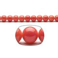 Coral Pearls 10mm Solid-Tone Glass Beads 2x32Inch/174-Bead Count