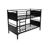 Onetan, Metal Bunk Bed, Heavy Duty Sturdy Frame, Good For Commercial Use , Kids Camps And Shelter, Black