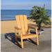 SAFAVIEH Couture San Juan Brazilian Teak Adirondack Chair - 28.8" W x 37.6" D x 39.6" H