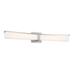 George Kovacs Plane Brushed Nickel And Frosted Aquarium LED Light Bath