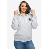 Plus Size Women's Disney Mickey Minnie Mouse Stroll Zip Hoodie Sweatshirt Gray by Disney in Gray (Size 4X (26-28))