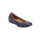 Extra Wide Width Women's The Everleigh Flat by Comfortview in Navy (Size 8 1/2 WW)