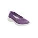 Women's CV Sport Laney Slip On Sneaker by Comfortview in Sweet Grape (Size 10 1/2 M)