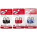 American Tourister Key Lock - 2 Pack Key Lock Set Asst