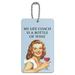 My Life Coach is a Bottle of Wine Funny Humor Luggage Card Suitcase Carry-On ID Tag