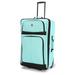 Protege 28" Regency Checked 2-Wheel Upright Luggage, Aqua (Walmart Exclusive)