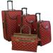 American Flyer Iris 5-pc set Red (19" Dr Bag 21" 25" 28" + 311 Bag)