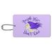 Purple Hair Don't Care Luggage Card Suitcase Carry-On ID Tag