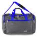 Argo Sport 22 in. Grey/Blue Duffel Bag with Shoulder Strap