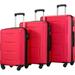 Romacci Expanable Spinner Wheel 3 Piece Luggage Set ABS Lightweight Suitcase with TSA Lock