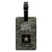 U.S. Army Wife Rectangle Leather Luggage Card Suitcase Carry-On ID Tag