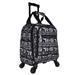World Traveler 815501-227-B 18 in. Prints Spinner Carry-On Luggage, Black White Elephant
