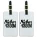 Mother of the Groom Wedding Luggage ID Tags Suitcase Carry-On Cards - Set of 2