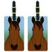 Horse Bay Luggage Tags Suitcase Carry-On ID, Set of 2