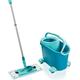 Leifheit Clean Twist M Ergo Mobil Mop and Bucket Set, Mop, Moisture controlled Spin, Faster cleaning Spin mop, Easy-steer Micro Fibre Head with 360° Joint, Twist Mop with Wheels, Mop Head 33 cm Wide